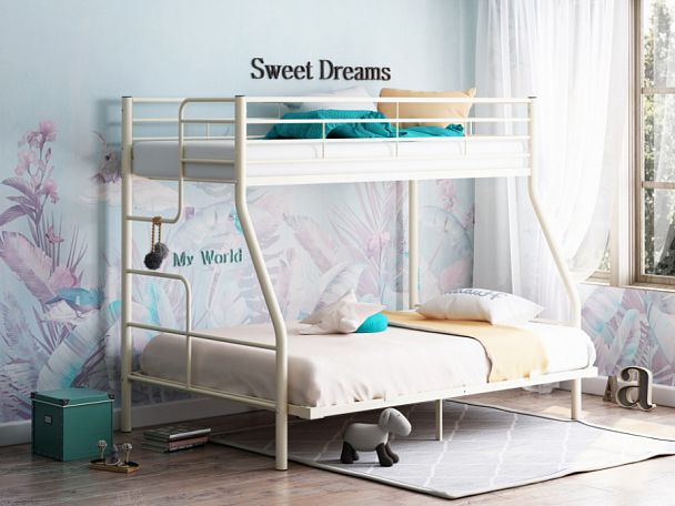 Двухъярусная кровать "Гранада-3" слоновая кость - Вид 1