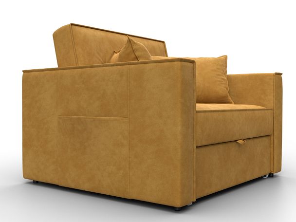 Кресло-кровать Лига-104 (80) Велюр желтый - Вид 3