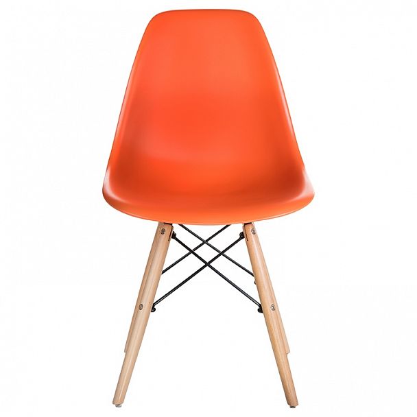 Стул обеденный LMZL-PP623 (ножки светлый бук, цвет сиденья оранжевый) - Вид 6