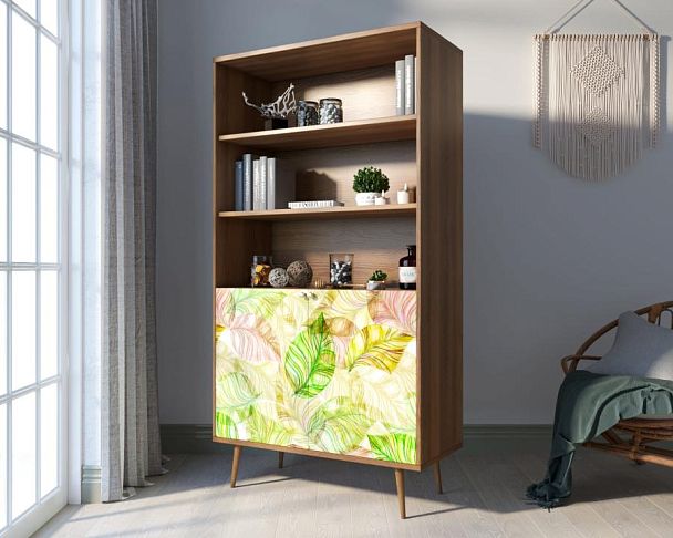 Стеллаж с дверками Berber принт 29 арт BB26/Print_29 - Вид 3