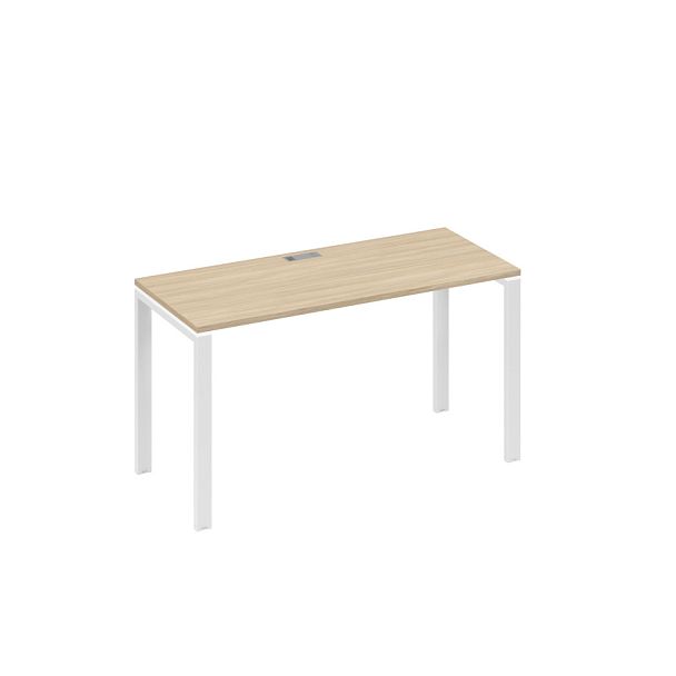Стол письменный на металлокаркасе UNO A4 А4 Б1 004 БП дуб скандинавский / металлокаркас белый - Вид 1