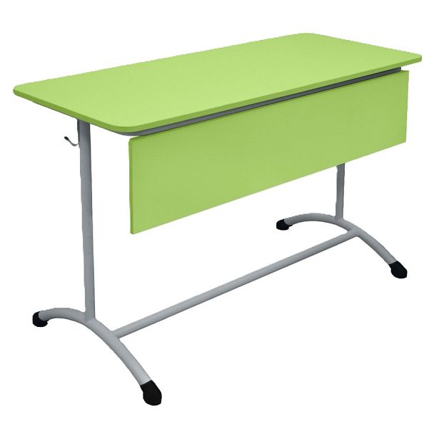 Стол ученический Мега ЛДСП 2М (Н), двухместный, нерегулируемый, с экраном ЛДСП (стандартные цвета RAL), гр.4 - Вид 2
