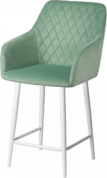 Комплект полубарных поворотных кресел Барли К, Confetti aquamarine/белый, 2 шт. - Вид 2