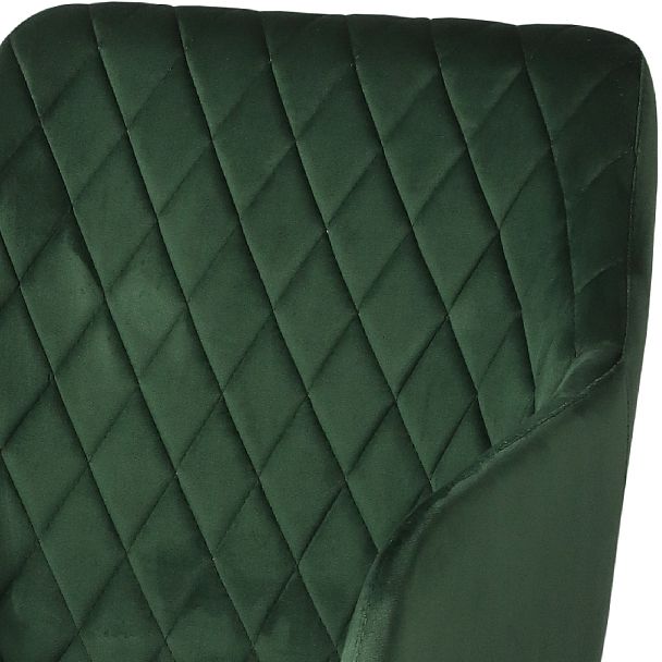 Барное поворотное кресло Барли К, Confetti deep forest/черный - Вид 7