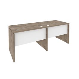 Onix Рабочая станция O.RS-2.1.7 Тиквуд темный/Белый бриллиант 1960*720*750 - Фото предпросмотра