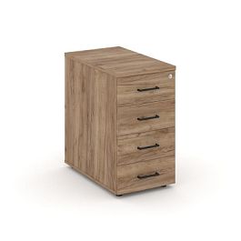 Стайл Проджект Тумба опорная/приставная SN.TOP-003 Дуб Табак/Черный Ручки 416*800*750 - Фото предпросмотра