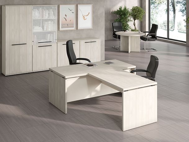 Брифинг-приставка New Line 140x80x75 дуб шамони светлый - Вид 4