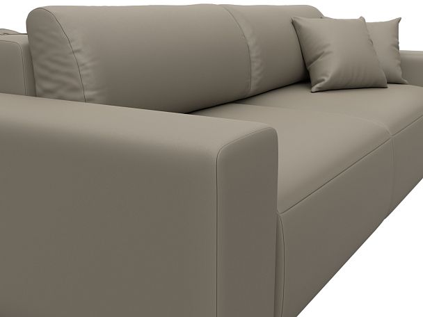 Диван прямой Лига-036 НПБ Классик Экокожа бежевый - Вид 4