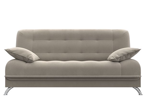 Диван Книжка Анна (полностью микровельвет бежевый) - Вид 2