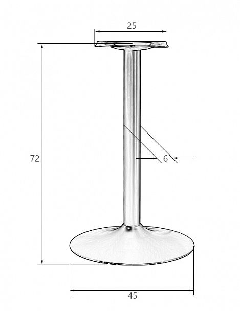 Подстолье обеденное DOBRIN ALAN BLACK - Вид 3