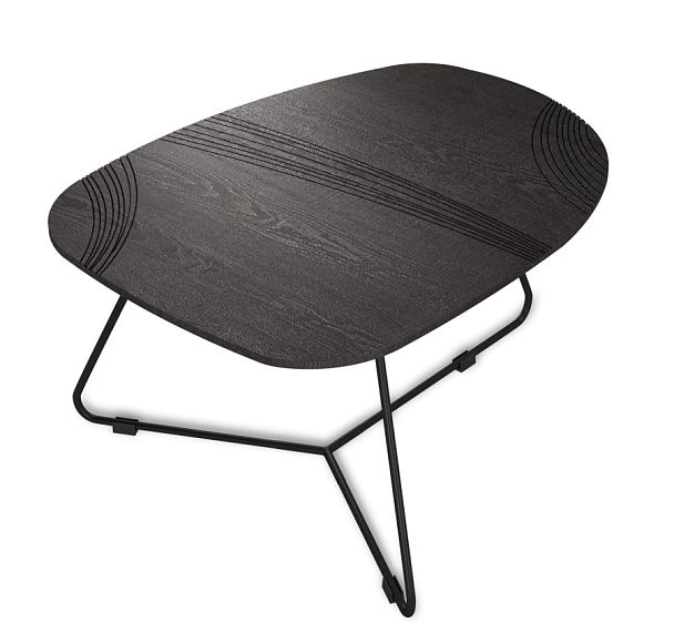 Столик журнальный Sheffilton SHT-CT52-2 сонора/черный муар - Вид 1