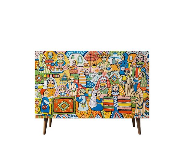 Комод Berber две дверки 1 принт арт BB04/Print_01 - Вид 1