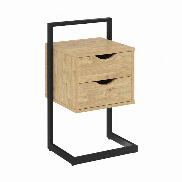 Тумба приставная "Loft"  VR.L-PY2 Тиквуд Светлый/Черный - Вид 1