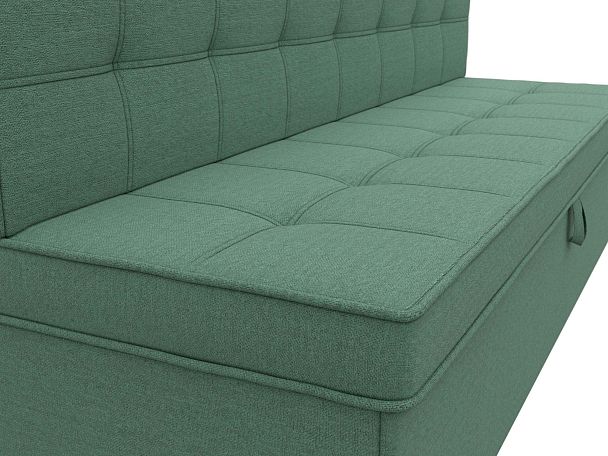 Диван кухонный прямой Техас Рогожка зеленый - Вид 4