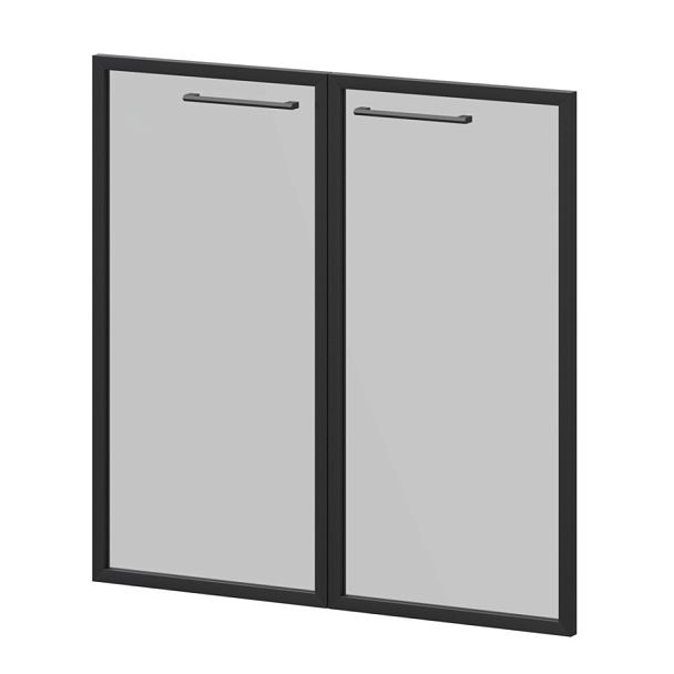 Фасады рамочные стеклянные KZF-28RS(Ч) Тонированный 784x20x780 Кортез - Вид 1