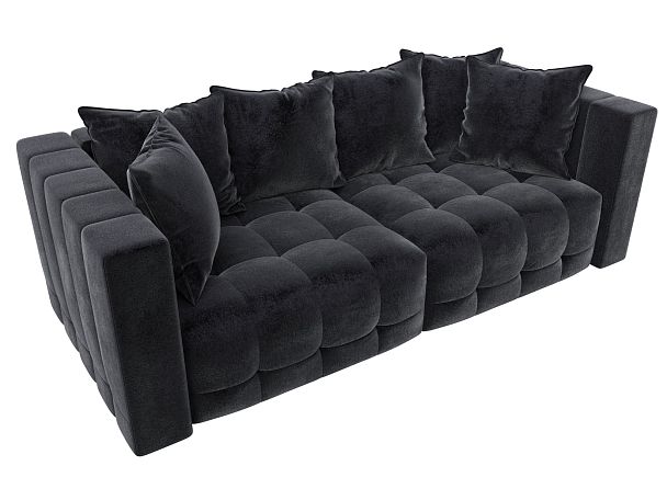 Диван прямой Лига-052 НПБ Велюр серый - Вид 6