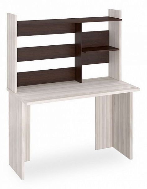 Стол компьютерный Домино Лайт СКЛ-Прям120+НКЛ120 Венге/Карамель - Вид 1