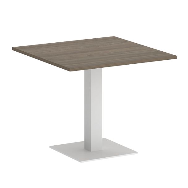 Home Office Стол квадратный VR.SP-5-90.2 Вяз/Белый металл 900*900*750 - Вид 1