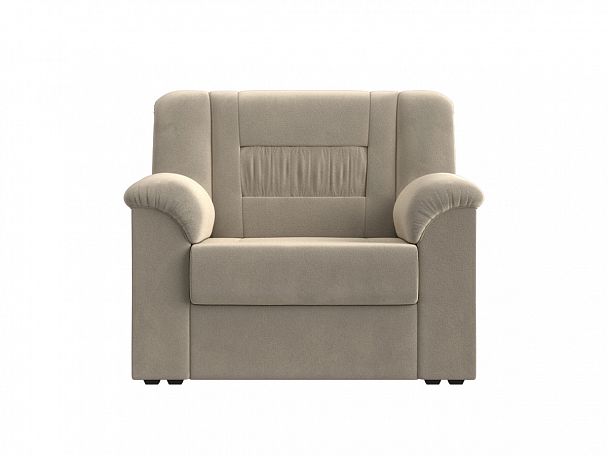Кресло Карелия (полностью микровельвет бежевый) - Вид 2