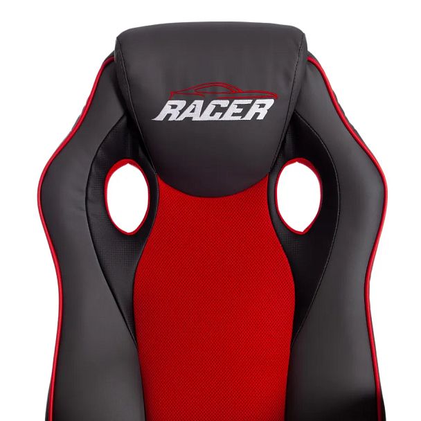 Кресло Рейсер Гт Нью/Racer Gt New, кож/зам/ткань, металлик/красный - Вид 7