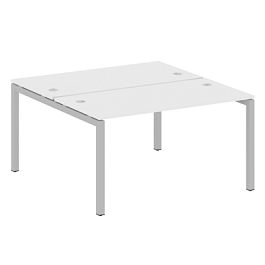 Metal System Quattro Р. ст. на П-образном м/к 50БП.РАС-СП-2.3 Белый/Серый металл 1400*1475*750 - Фото предпросмотра