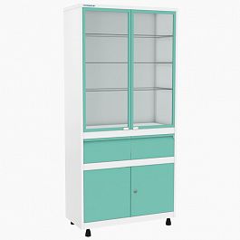 Медицинский шкаф ШМС-2-А-Р-2-Ц 95517 - Фото предпросмотра