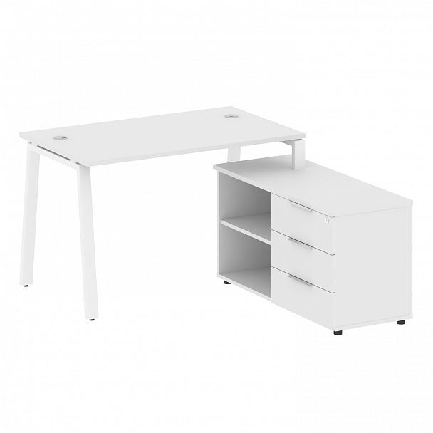 Рабочая станция "Metal System" БА.РС-СТС-2.2 белый - Вид 1