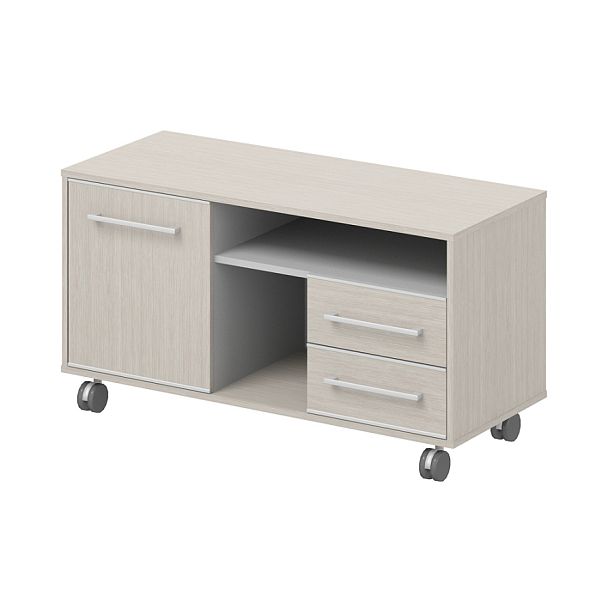 Тумба сервисная "Дипломат"  ПК-ДП-ТМВ122Х53У/35-В1-1247 дуб беленый новый - Вид 1