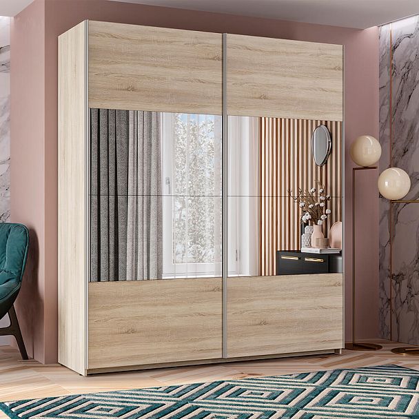 Fortune-3 2000х2300х650 сонома/сонома+белый+з.№1 - Вид 2