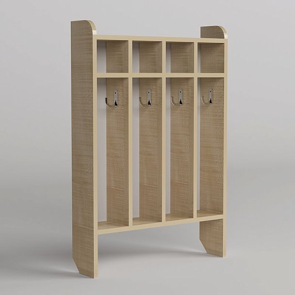 Шкаф для полотенец напольный 4-местный - Вид 1