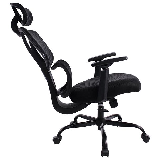 Кресло BRABIX PREMIUM "Fargo ER-710", синхромеханизм, 3D подлокотники, сетка/ткань TW, черное, 532949 - Вид 7