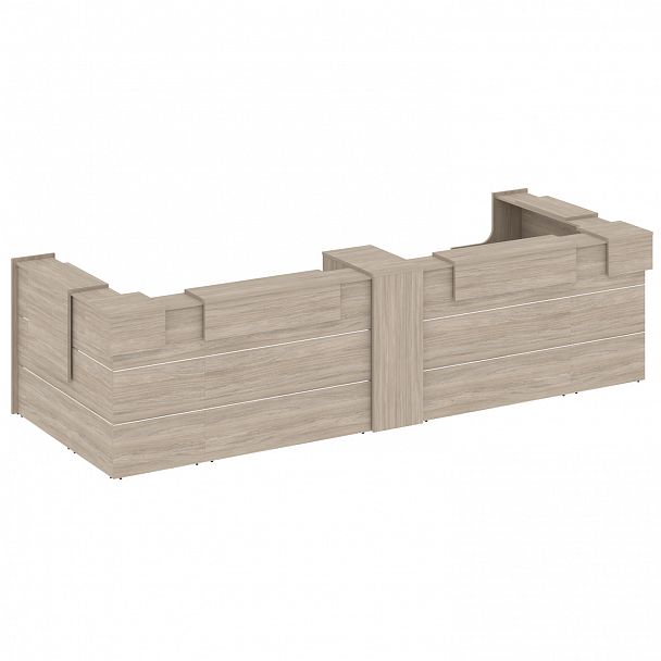 Ресепшн П-образный "Onix" O.R-K-37 дуб аттик - Вид 2