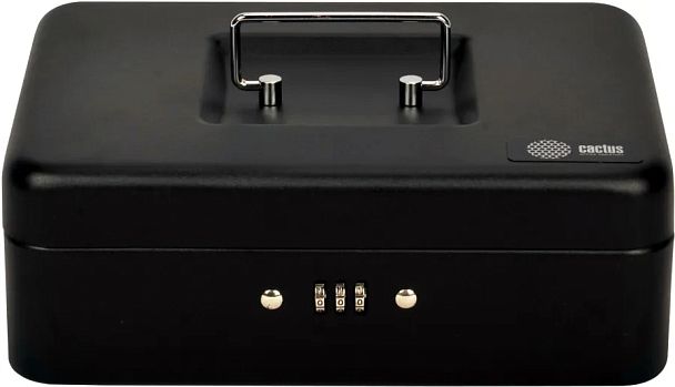 Ящик для денег Cactus CS-DCB-003 90x250x180мм кодовый графитовый сталь 1.13кг - Вид 1