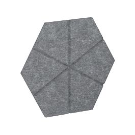 AcustiX Настенная панель шестигранная (6 лучей) VE.NP-6G6L-100 Морская Галька 200*173*12
(сторона 10 - Фото предпросмотра