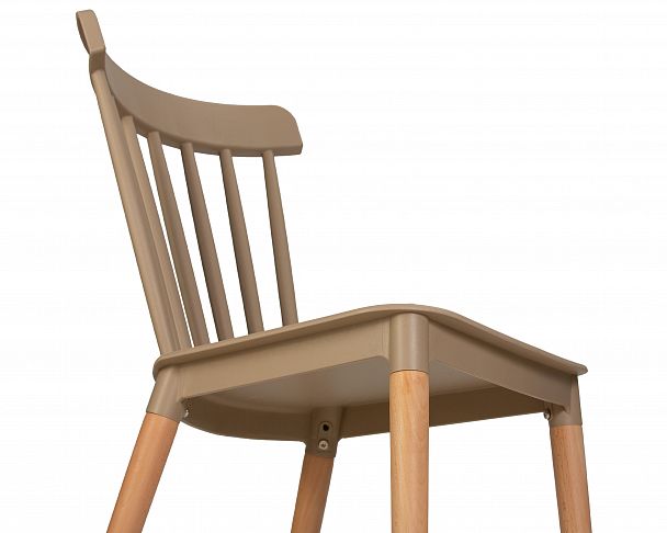 Стул обеденный DOBRIN THEO (ножки светлый бук, цвет бежевый (GR-03)) - Вид 8