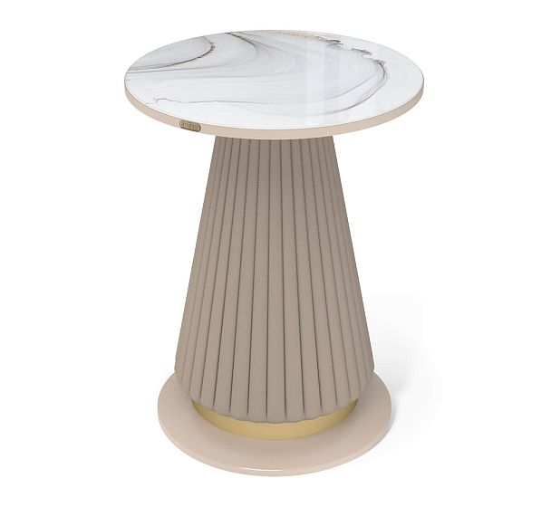 Столик журнальный Sheffilton SHT-CT38-C2 корица/мраморное золото - Вид 2