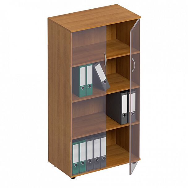 Шкаф для документов со стеклом "Формула" ФР 366 вяз светлый - Вид 1