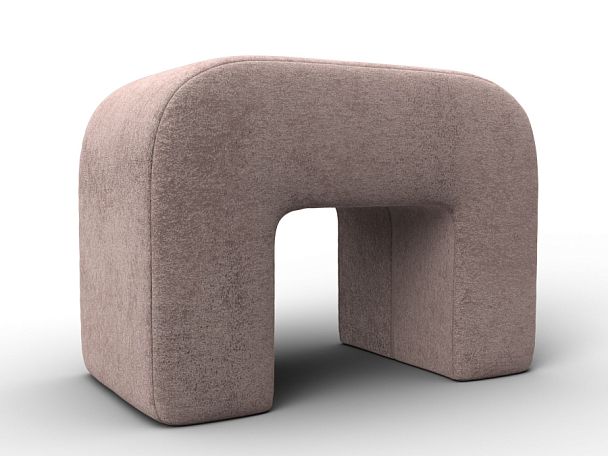 Пуф 008 Велюр бежевый - Вид 1