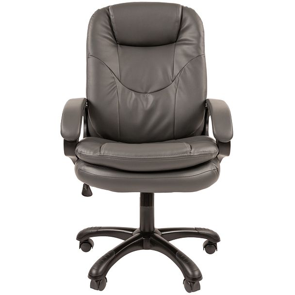 Кресло CHAIRMAN 668, экокожа, серый - Вид 3
