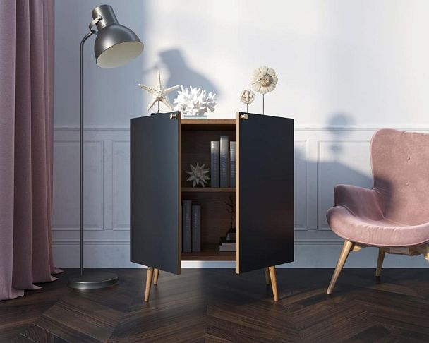 Комод Berber две дверки малый 33 принт арт BB38/Print_33 - Вид 2