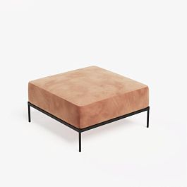 Rio Модуль без спинки РСЕ-03 Velvet Lux 14/Металл Черный 810*810*445 - Фото предпросмотра