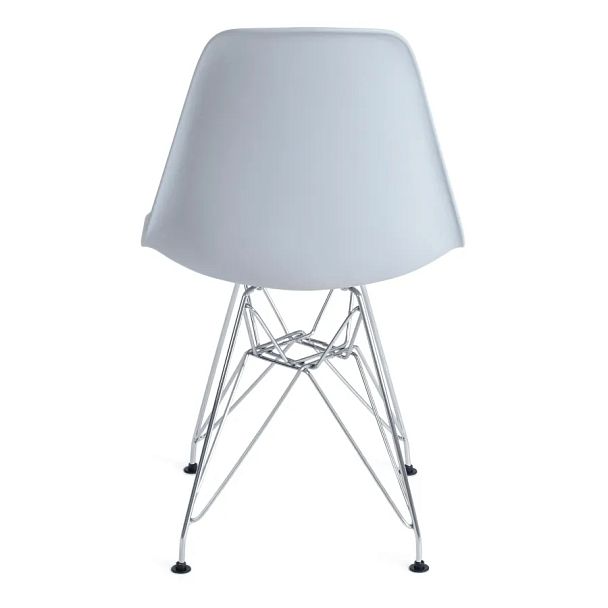 Стул Синди Айрон Чаир Имс/Cindy Iron Chair Eames (мод.002)/1 шт. в упаковке, металл, пластик, серый - Вид 3