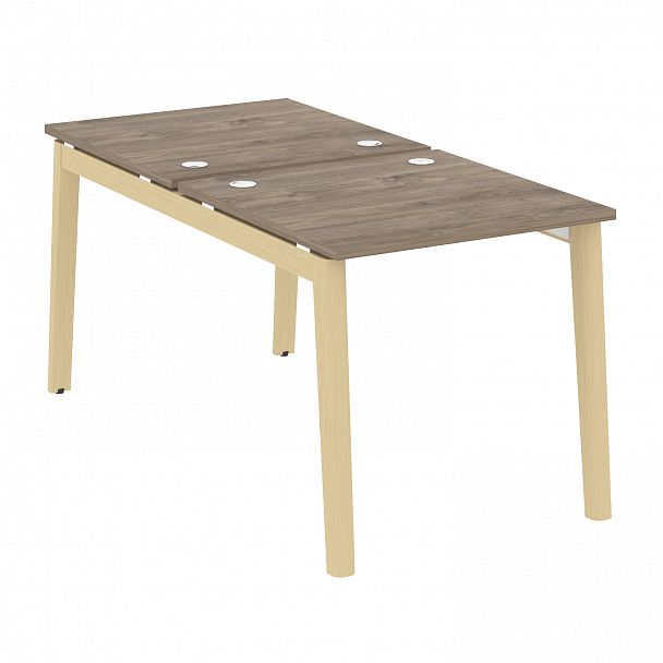 Рабочая станция "Onix wood" OW.D.RS-2.0.8 тиквуд темный/дуб светлый - Вид 1