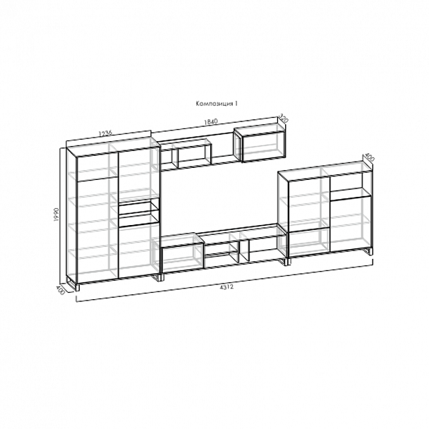 Стенка "Фиера" - Вид 4