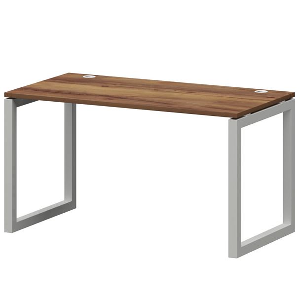 Стол на металлокаркасе СМС25-О-12К.73.Пр50 Таксония/Белый 1200x730x750 Смарт - Вид 1