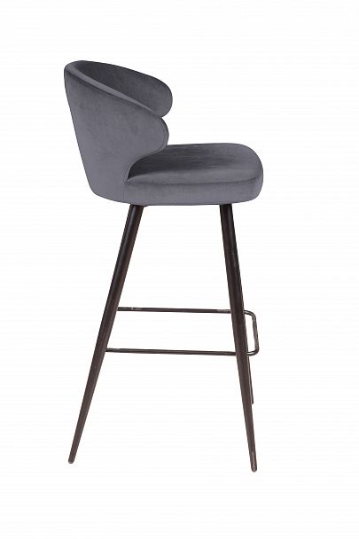 Стул барный Richard, бархат серый 27 - Вид 4