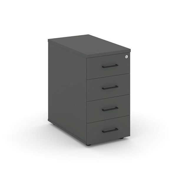 Стайл Проджект Тумба опорная/приставная SN.TOP-002 Антрацит/Черный Ручки 416*700*750 - Вид 1