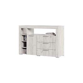 Гранд комод К1 (1360х917х449) дуб крафт белый - Фото предпросмотра