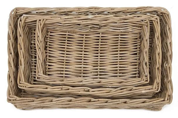 Корзина Secret de Maison Нумбаи/Numbai (набор из 3 штук), натуральный ротанг, Натуральный Кубу / Natural Kubu - Вид 3