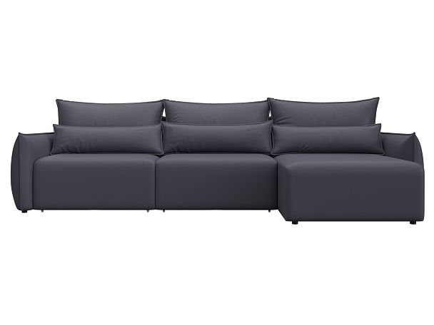 Диван угловой Лига-051 НПБ Лонг угол универсальный Экокожа серый - Вид 2